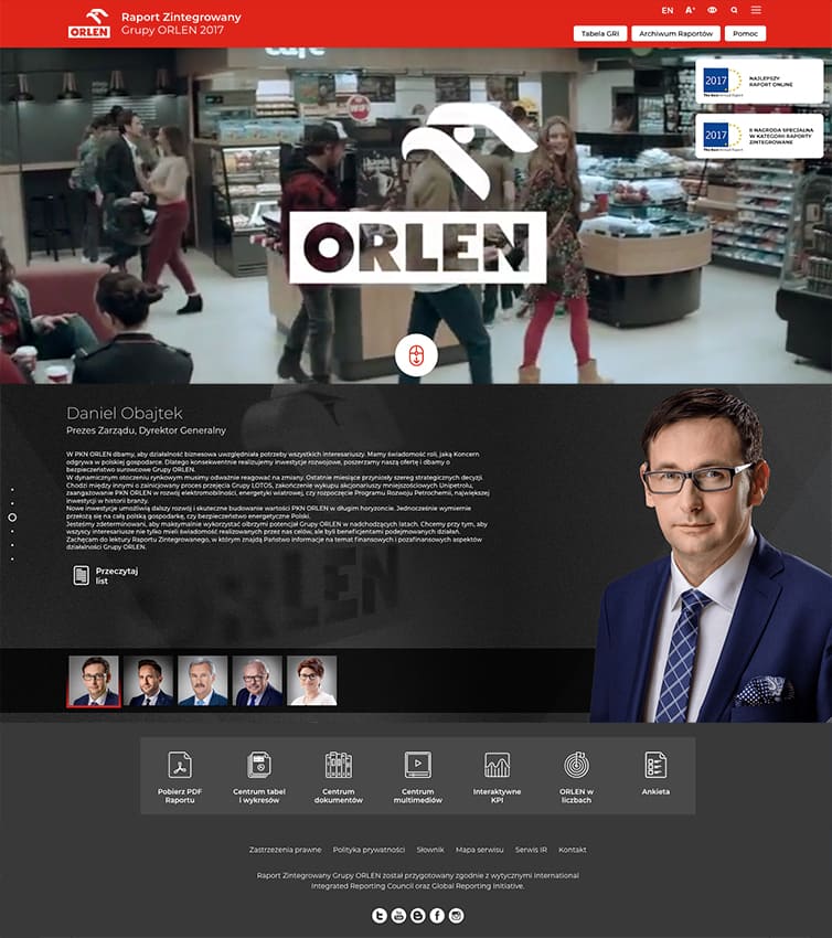 Raport Zintegrowany Grupy ORLEN 2017
